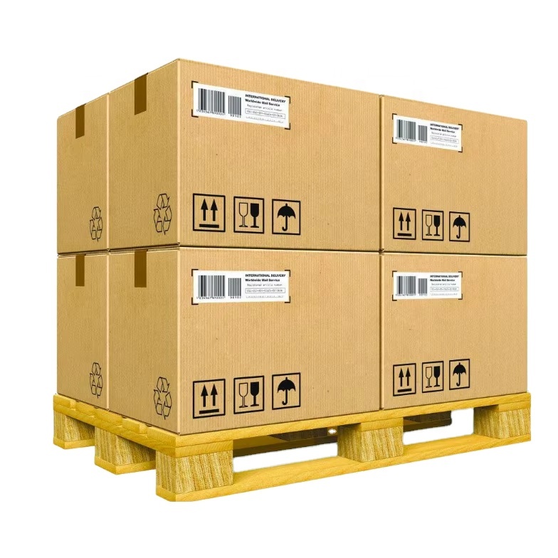 Thick Heavy-duty Kraft Corrugated Carton, E-commerce Logistics Shipping Box, Custom Logo Moving & Storage Packaging