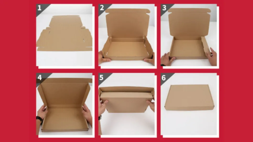 Recyclable Kraft Paper Packaging Box with Printed Design for Sustainable Eco-Friendly Product Wrapping