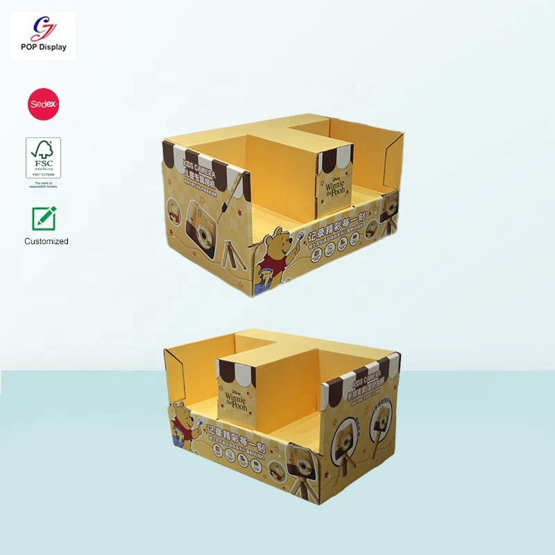 PDQ Counter Display Corrugated Paper Boxes for Point Sales Promotion Stacked Master Carton Packing for Supermarket Shop Displays