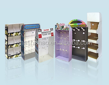 Custom Eco-friendly Supermarket PDQ Display Cardboard Box Custom Color Logo for Counter Top POS Retail Store Shopping Showcase