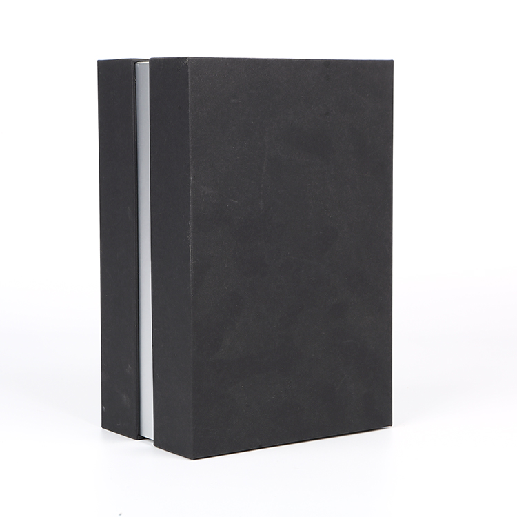 Wholesale Custom Logo Printed Luxury Black Rigid Gift Boxes with Recycled Materials Matt Lamination Sponge Lining