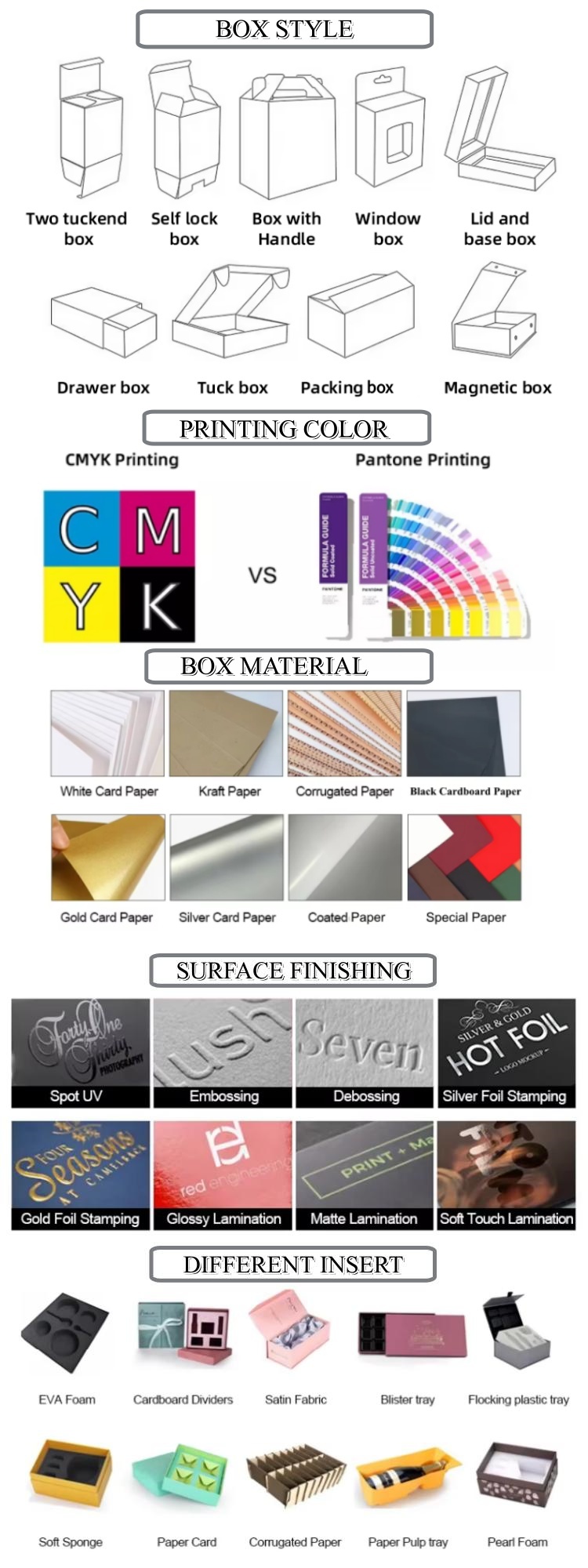 Product specification banner