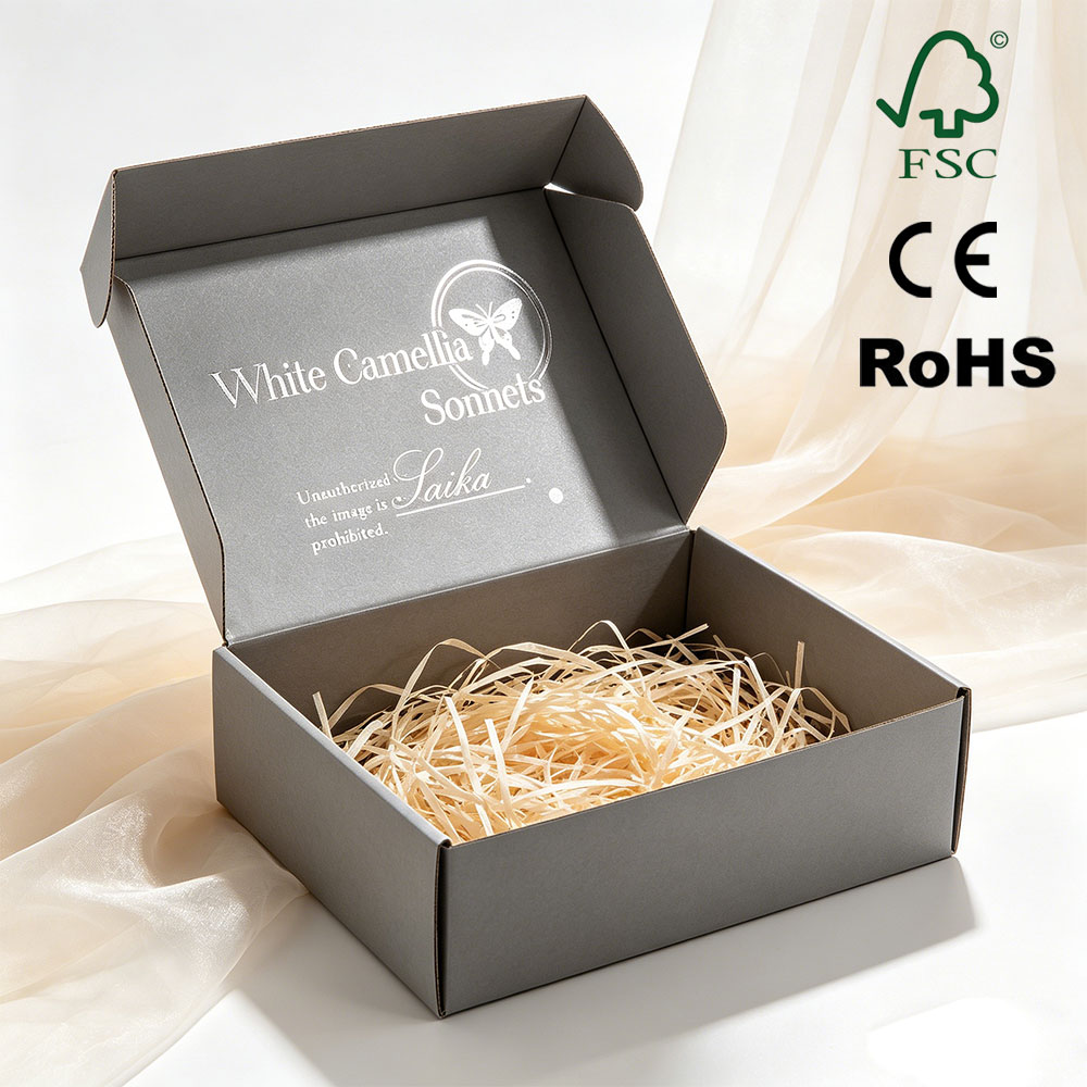 Eco-friendly Durable Sturdy Paper Corrugated Mailer Box Gift Souvenir Jewelry Perfume Book Shipping Mailing Packaging Box