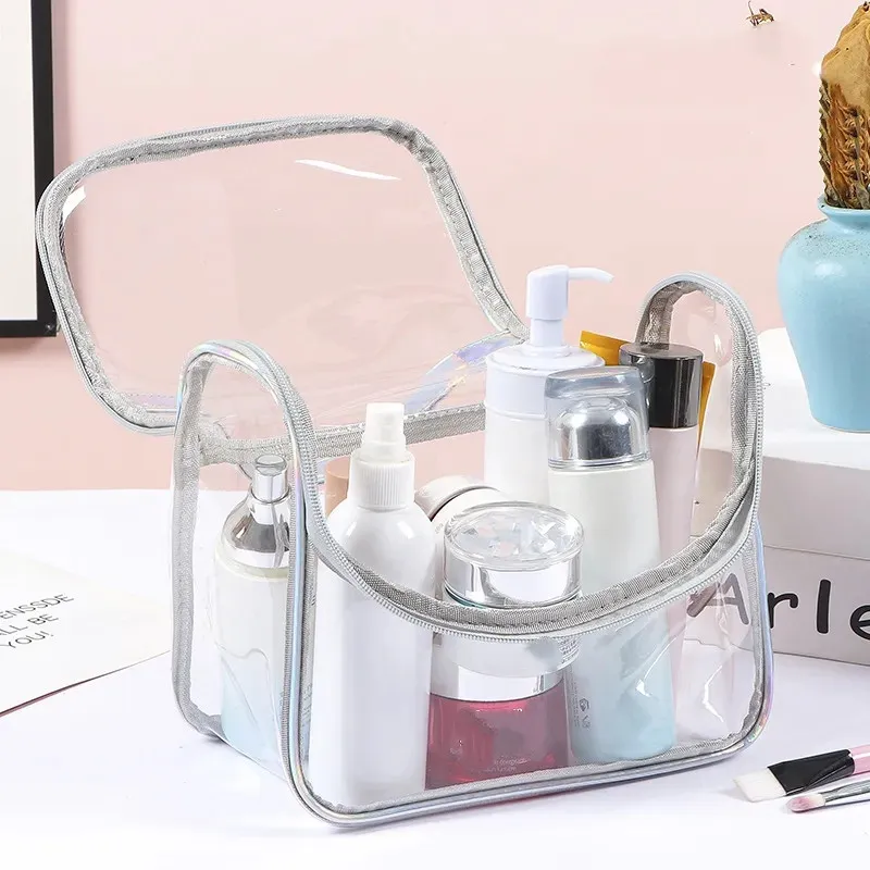 Clear PVC TPU Customizable Large Capacity Makeup Bag - Storage Capacity