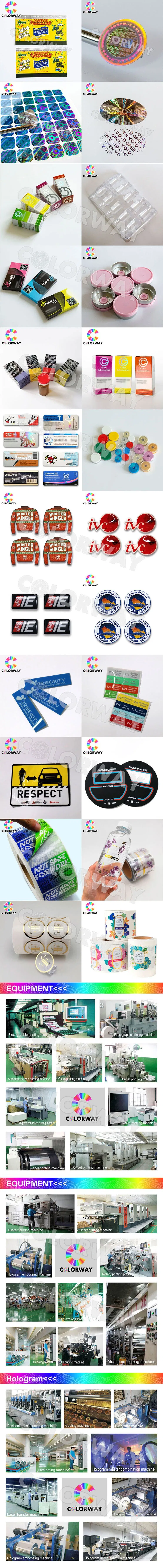 Detailed specifications of Security Scratch off printing