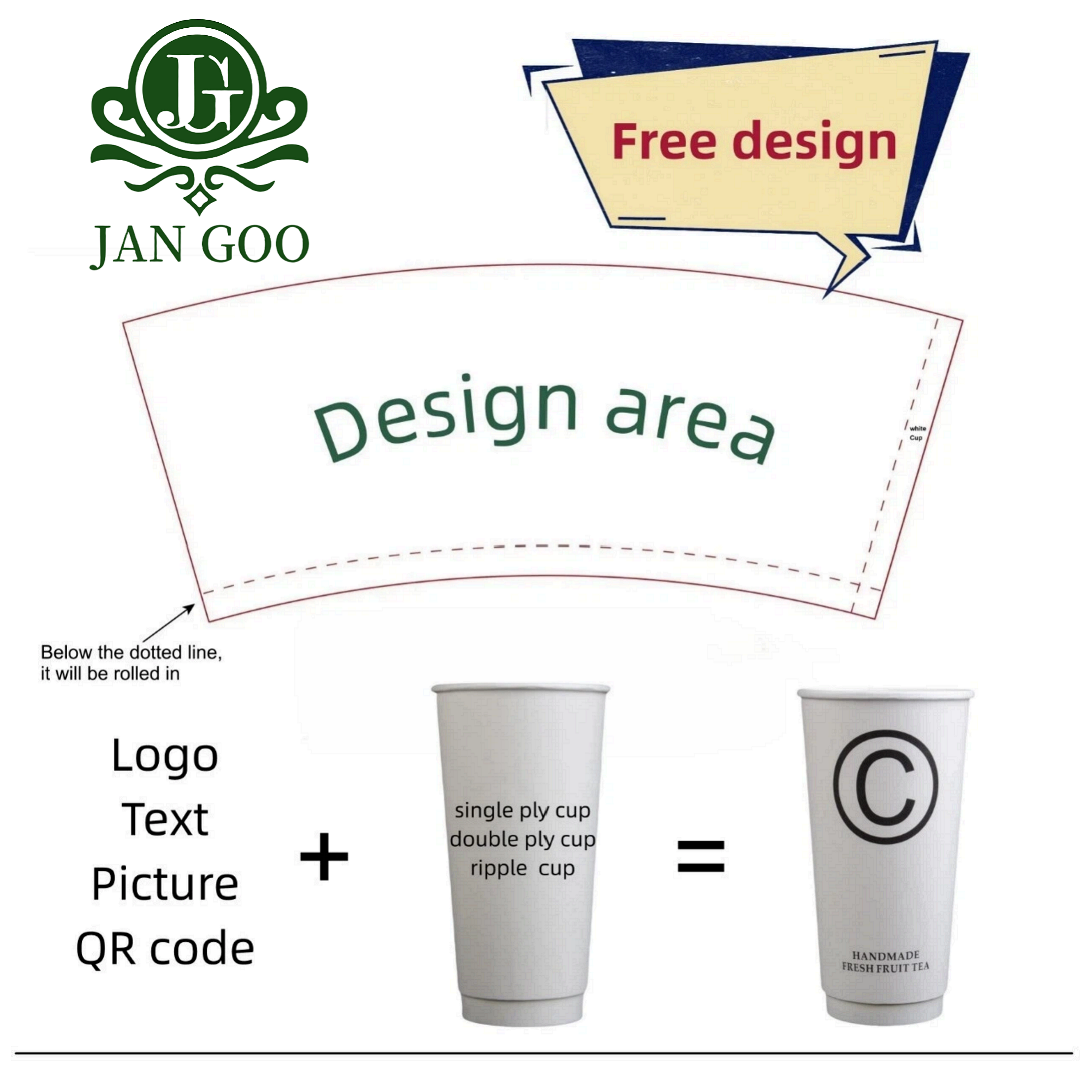 Custom Logo Single-Wall Coffee Paper Cups Disposable Commercial Drink Takeout Cups Brand Printing Exclusive Packaging