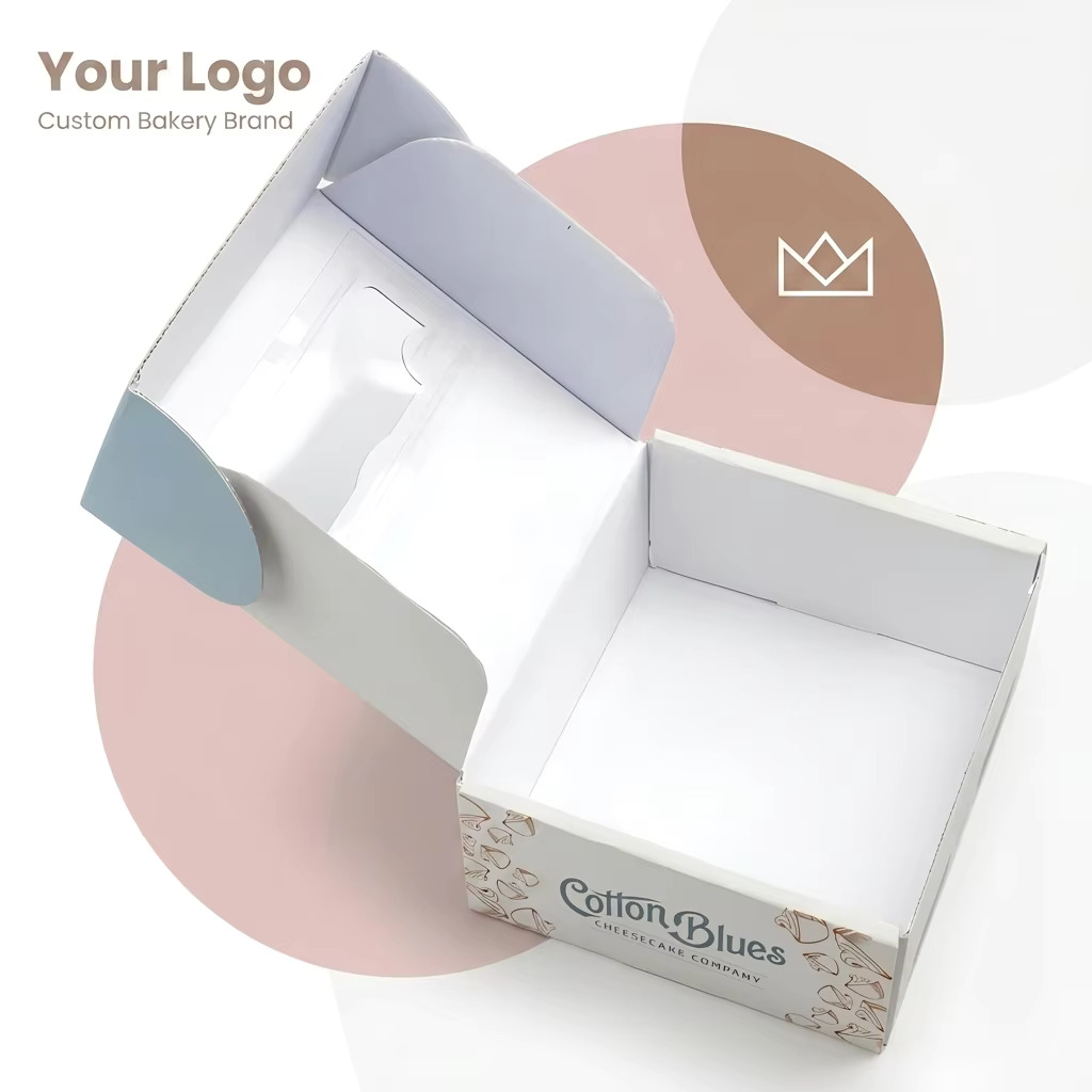 Custom Logo Printed White Corrugated Mailer Shipping Paper Packaging Boxes Recyclable Foldable Cardboard E-commerce Mail