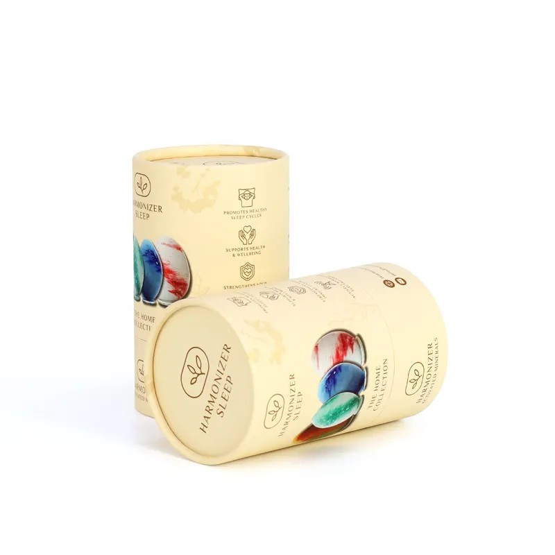 Sustainable Round Cardboard Container Custom Printed Paper Tube for Cosmetic Packaging OEM/ODM Service