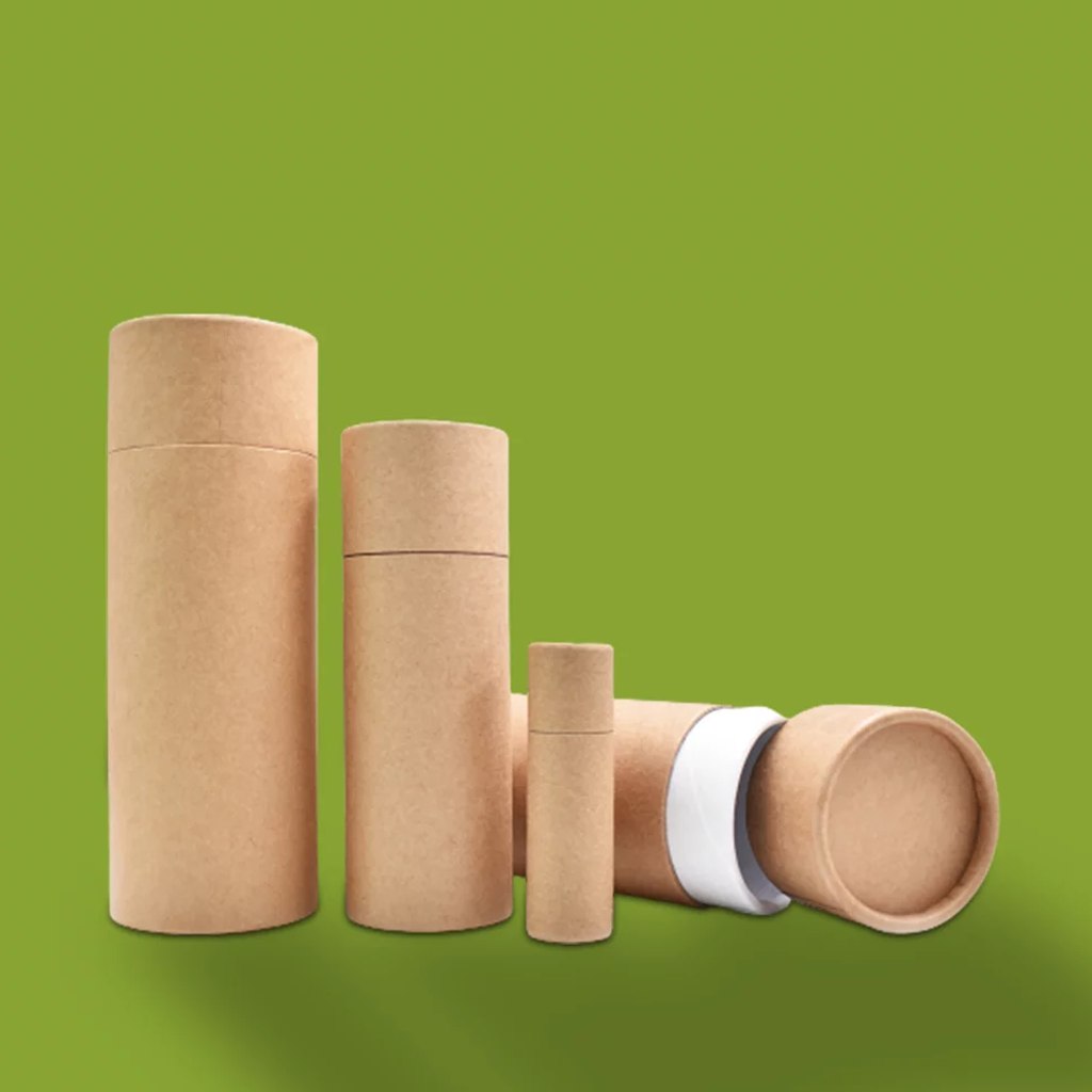 Custom Brand Alphabet American Brown Tone Paperboard Packaging Cigar Case Round Box for Retail Counter