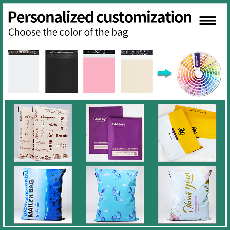 Clothes Shipping Package Mailing Polymailer Bag Envelope Poly Mailer Custom Print Logo Waterproof Tear Proof Mailer Bag