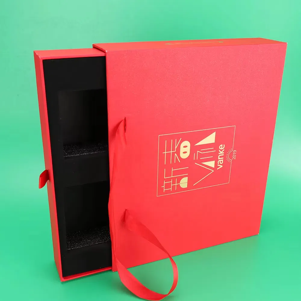 Custom Drawer Box Gift Box Carton Packaging Cosmetic Perfume Product Folding Box with Insert
