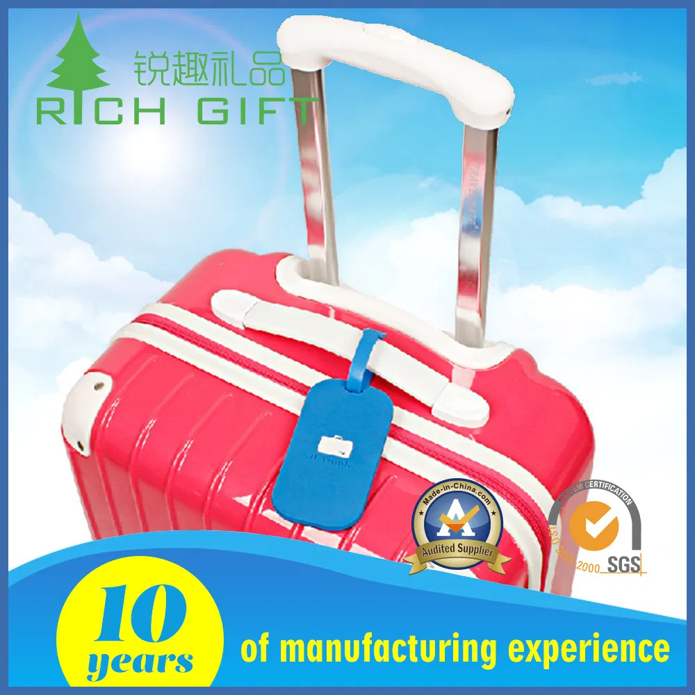 Factory Wholesale Custom Made 3D Rubber Promotional Gifts Manufacturer Customized Plastic Cartoon Cute Logo Soft Rubber PVC Silicone Luggage Tags for Kids