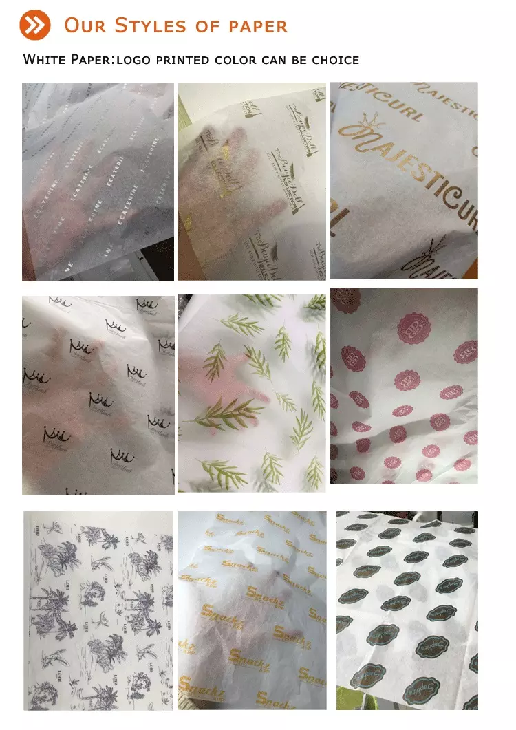 Luxury Branded Wrapping Packaging Tissue Paper
