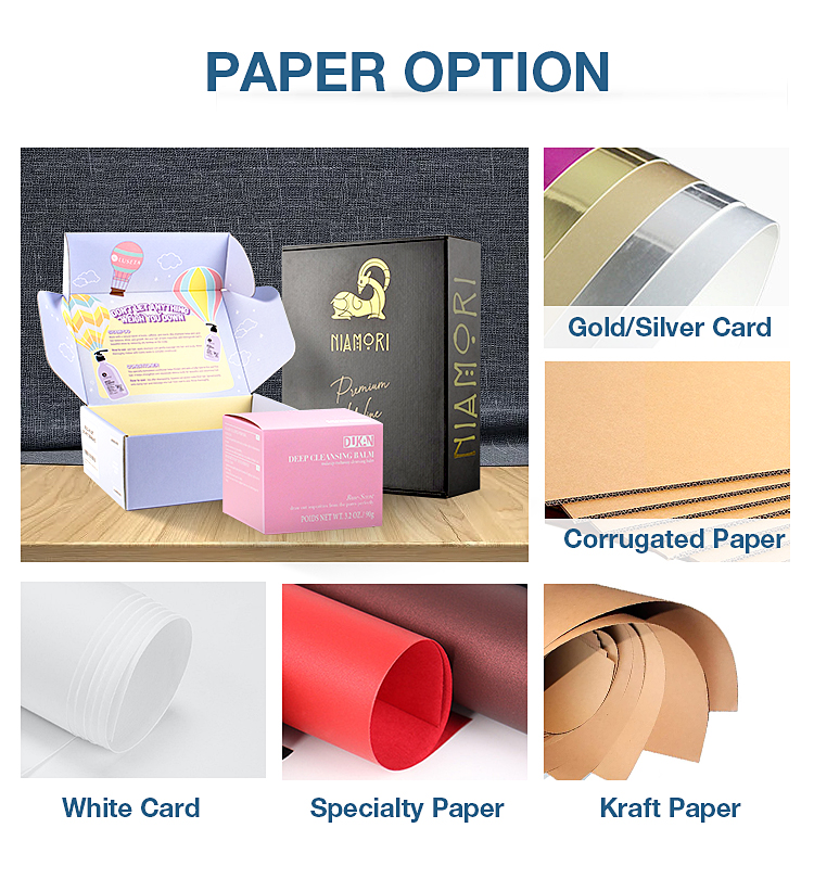 Custom 3D Relief Brand logo Gold and Silver Foil Foil Lipstick Mascara Eyebrow Pencil Cosmetics Paper Box Packaging