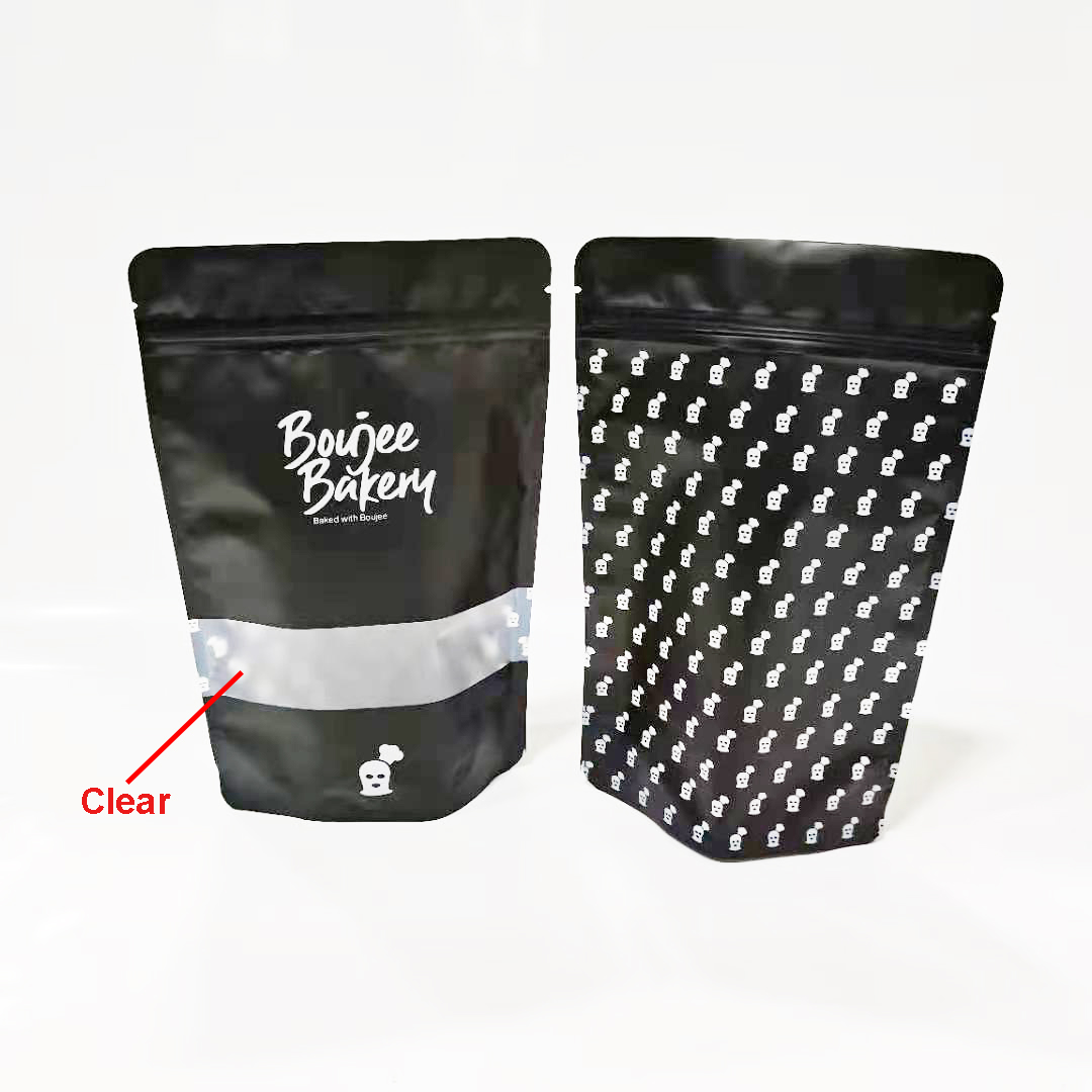 Oem Printing Design Food Bag Frosted Zipper Ziplock Bag for Sugar Packaging Bags for Accessories Luxury