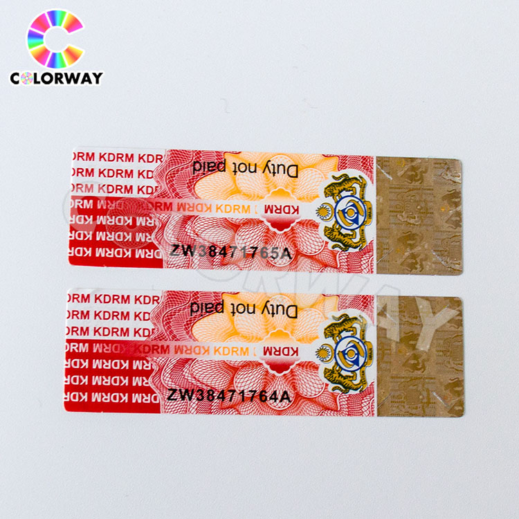Serial Number Qr Code UV Fluorescent Hidden Ovi Ink Printed Silver Gold Black Hologram Scratch off Gift Security Lottery Ticket Coupon Printing