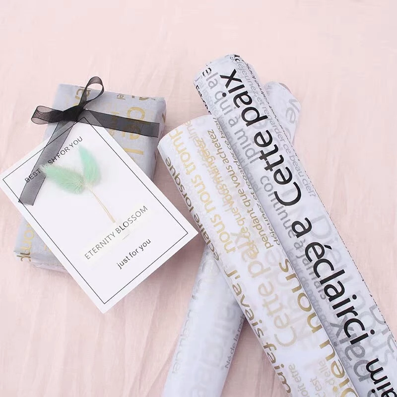 Luxury Branded Customer Logo Printed Clothes Personalized Custom Wrapping Packaging Tissue Paper logo for Shoe Box