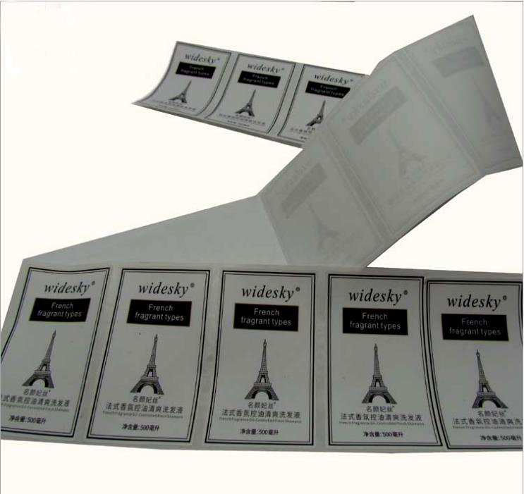 New Sticker Lablel Printing with Cosmetics Hair Dye Packaging