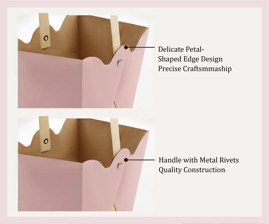 Custom Printed Flower Handbags - Eco-Friendly Promotional Gift & Retail Packaging
