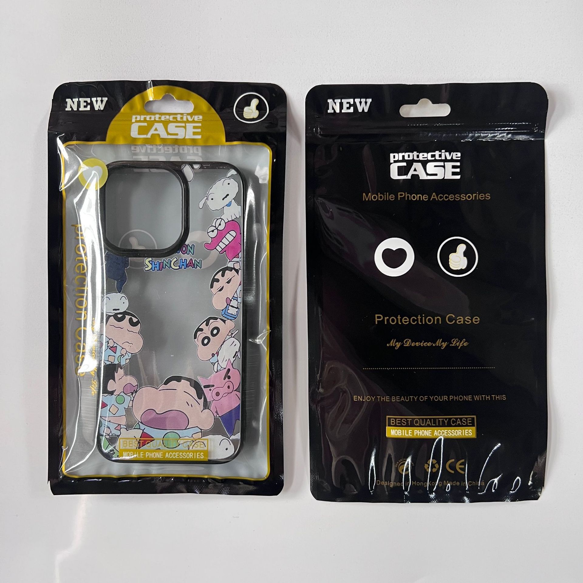Wholesale Custom Printed Logo Ziplock Zipper Bag PE Glossy OPP Retail Packaging for Mobile Phone Cases Cover Packaging Pouch