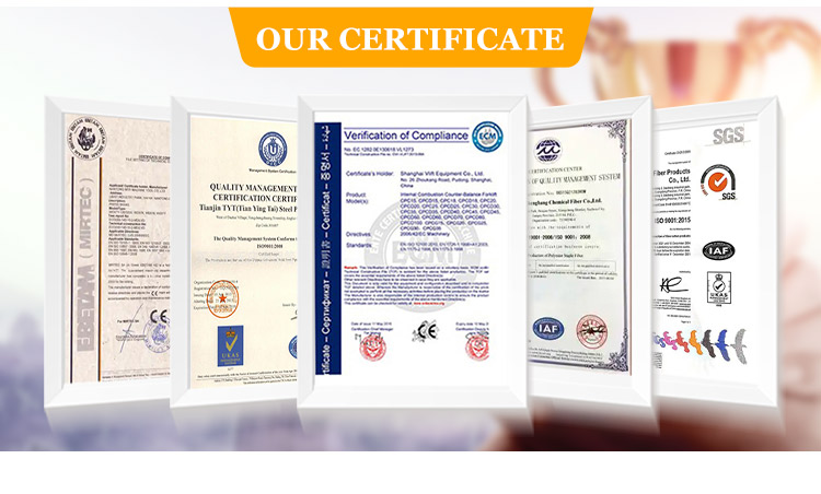 Our Certificate