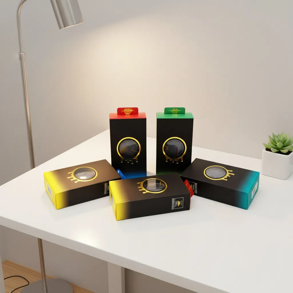 Muha 2g Disposable Custom Structure Paper Folding Packaging Carton