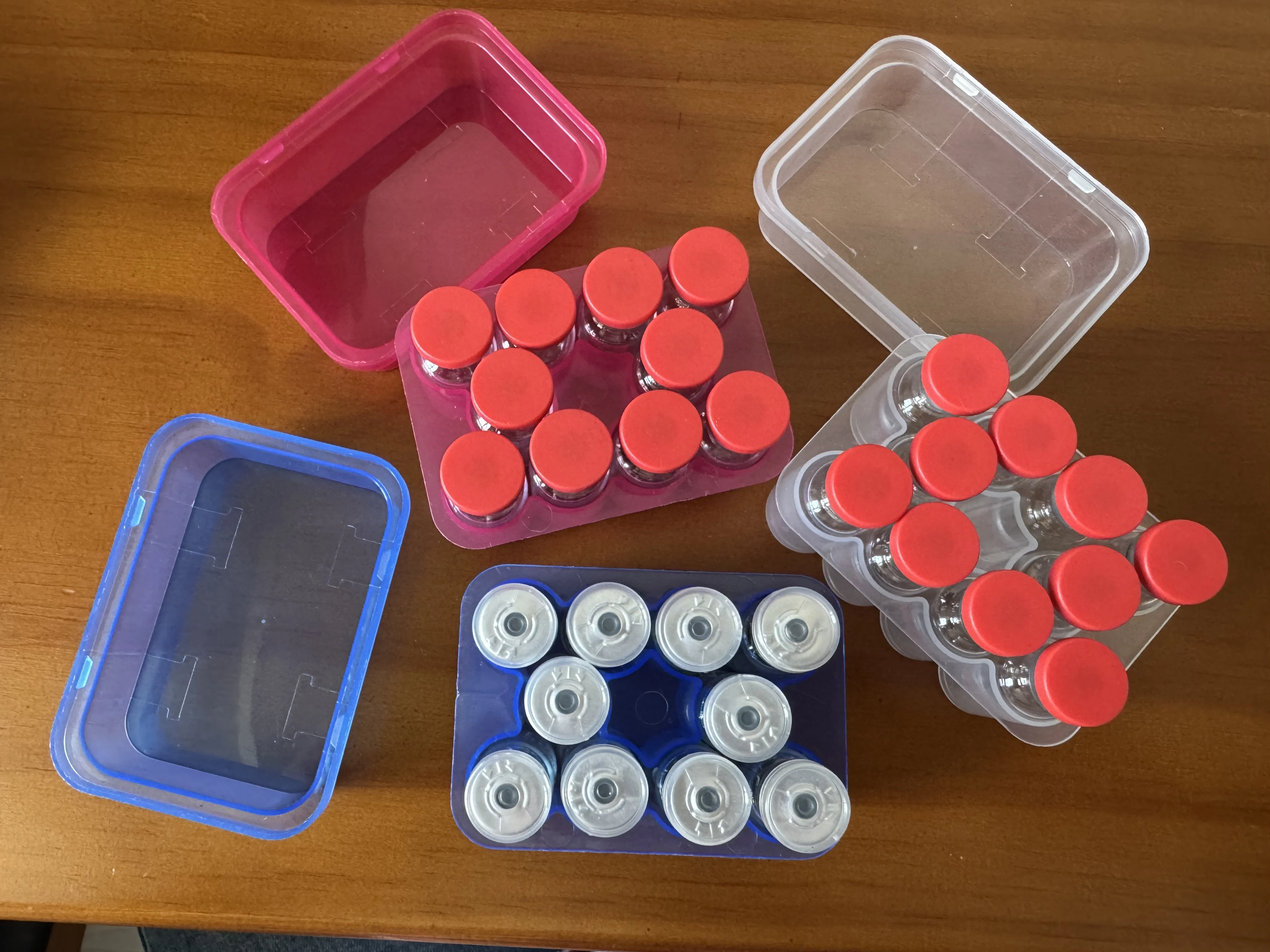 Wholesale 3ml 2-units Sterile LDPE Vaccine Storage Box Embossing Recycled Materials Custom Logo Options Made