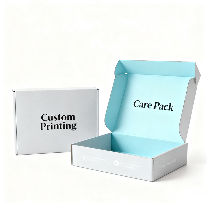 Custom Branded Printed Black Corrugated Shipping Boxes Clothing Packaging Mailer Paper Box