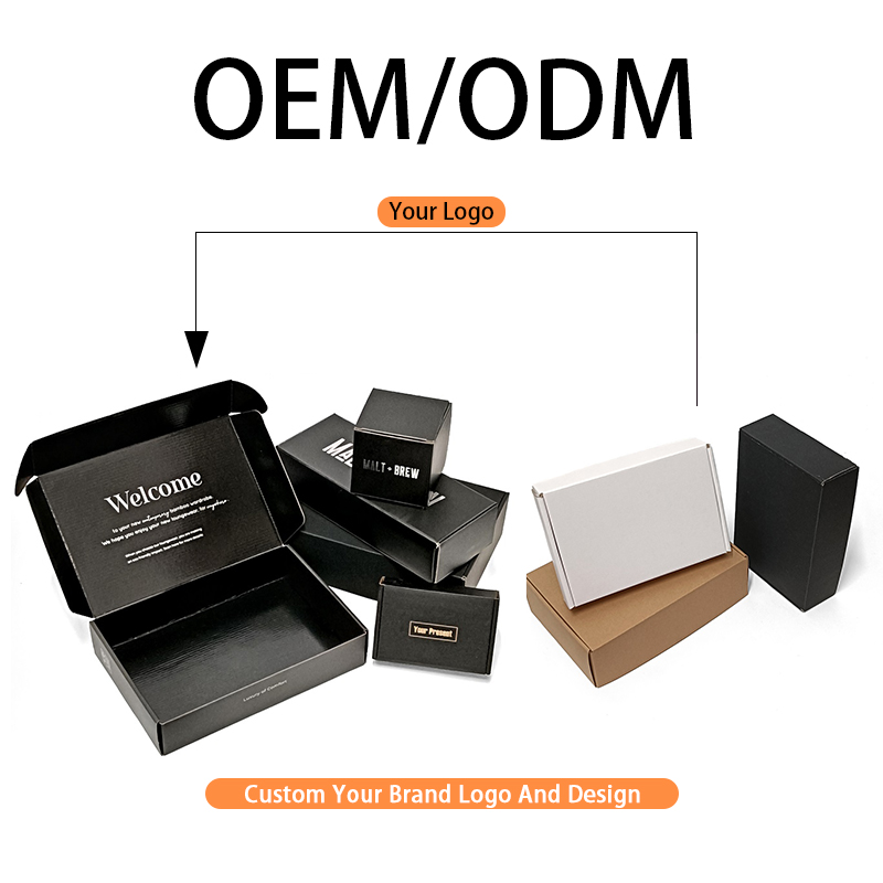 Oem Factory Custom Logo Shipping Package Printed Pink Corrugated Paper Mailer Box With Logo