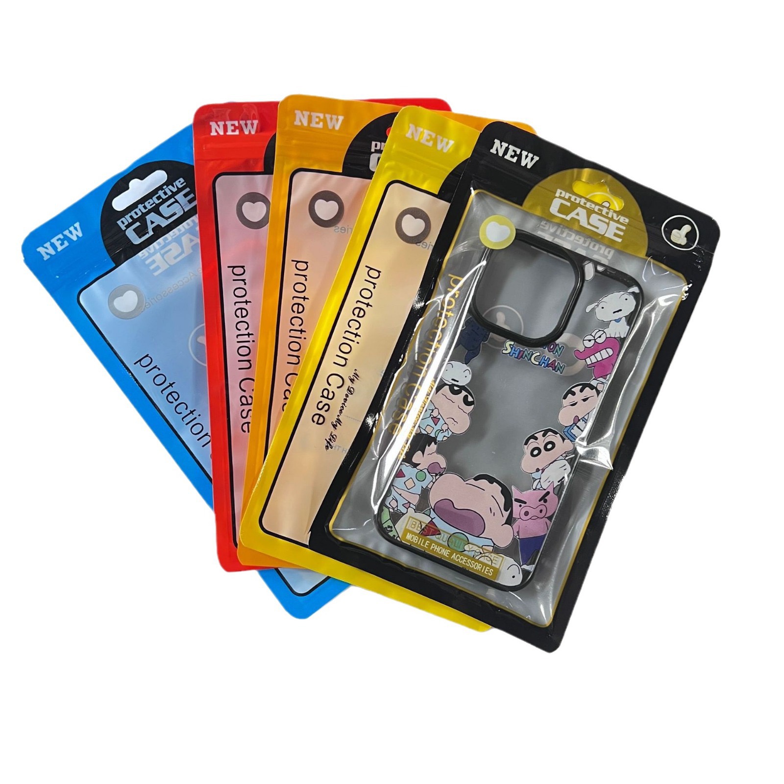 Wholesale Custom Printed Logo Ziplock Zipper Bag PE Glossy OPP Retail Packaging for Mobile Phone Cases Cover Packaging Pouch