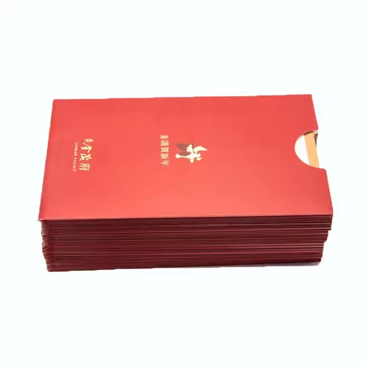 Customized Logo Gold Foil Gift Card Packaging Thank You Card &amp; Paper Envelope Printing