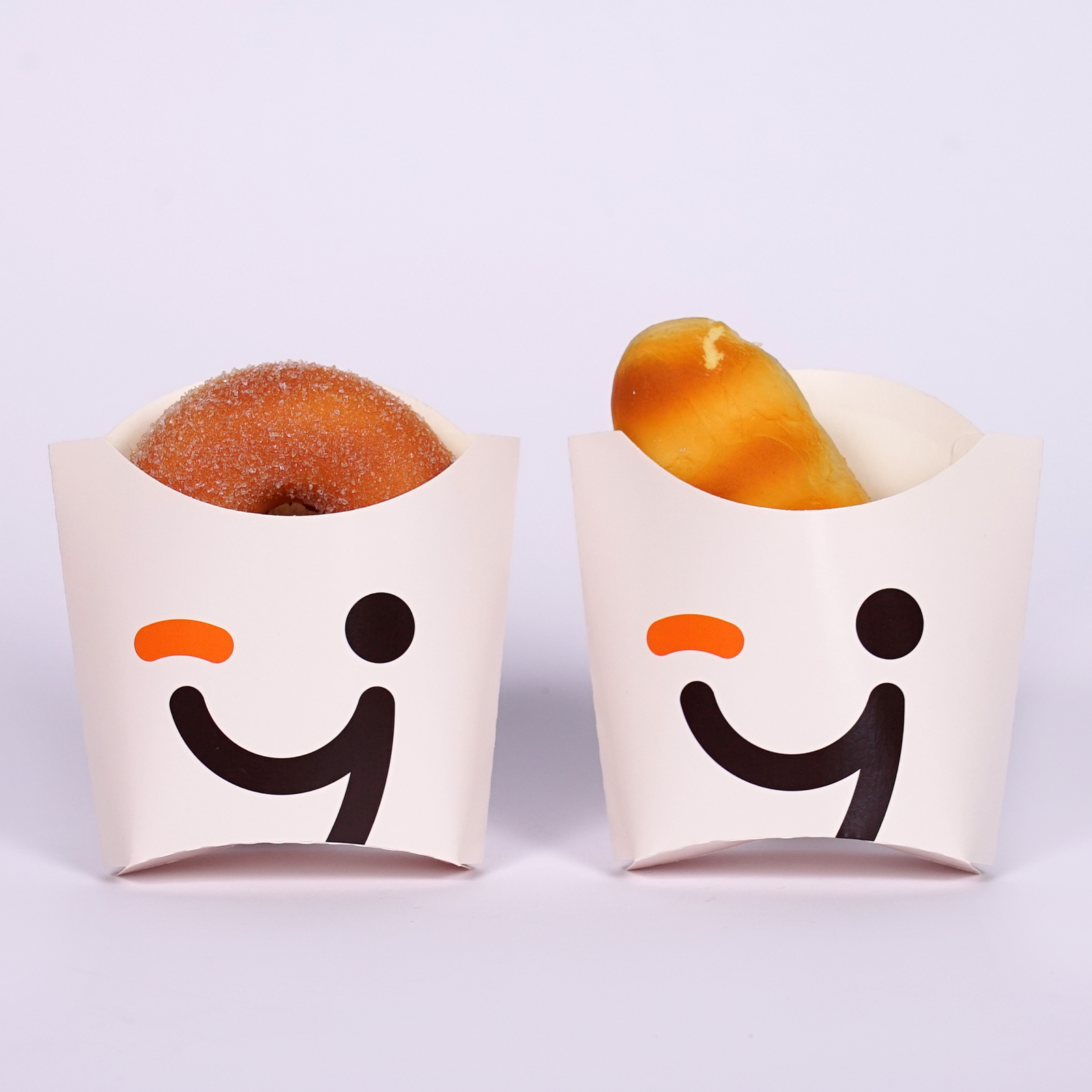 Eco-friendly Food Packaging Disposable Rectangular Paper Bowl Custom Food Containers with Tableware Set for Takeaway