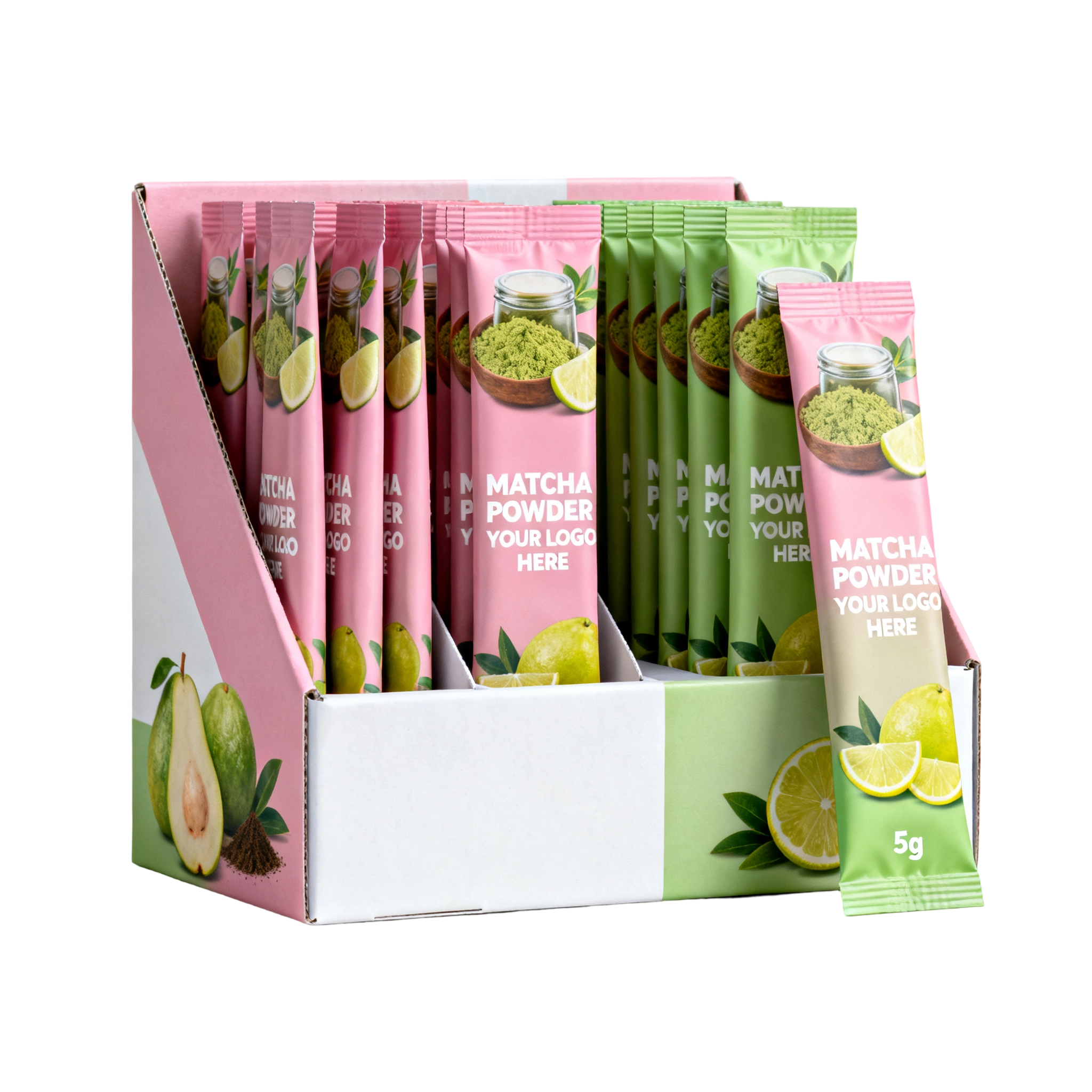 Display Box Design Packing Box Custom Paper Printed Top Counter Small Corrugated Box for Retail Food Bag Store Custom Cardboard