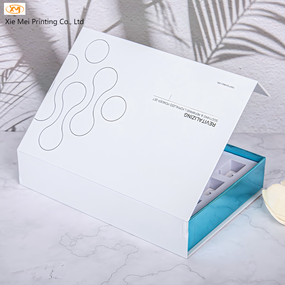 Custom High-Quality Cosmetic Magnetic Boxes and Luxury Men's Skincare Paper Gift Box Packaging Solutions