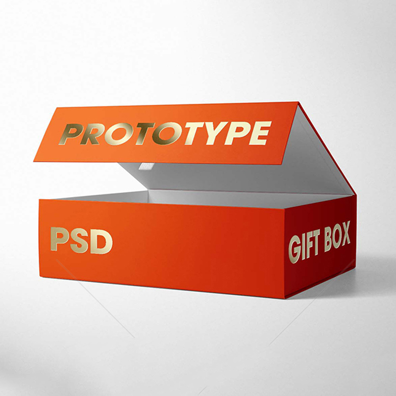 Factory printing of customized logo gift packaging paper boxes for cosmetics, food, and durable items with color printing
