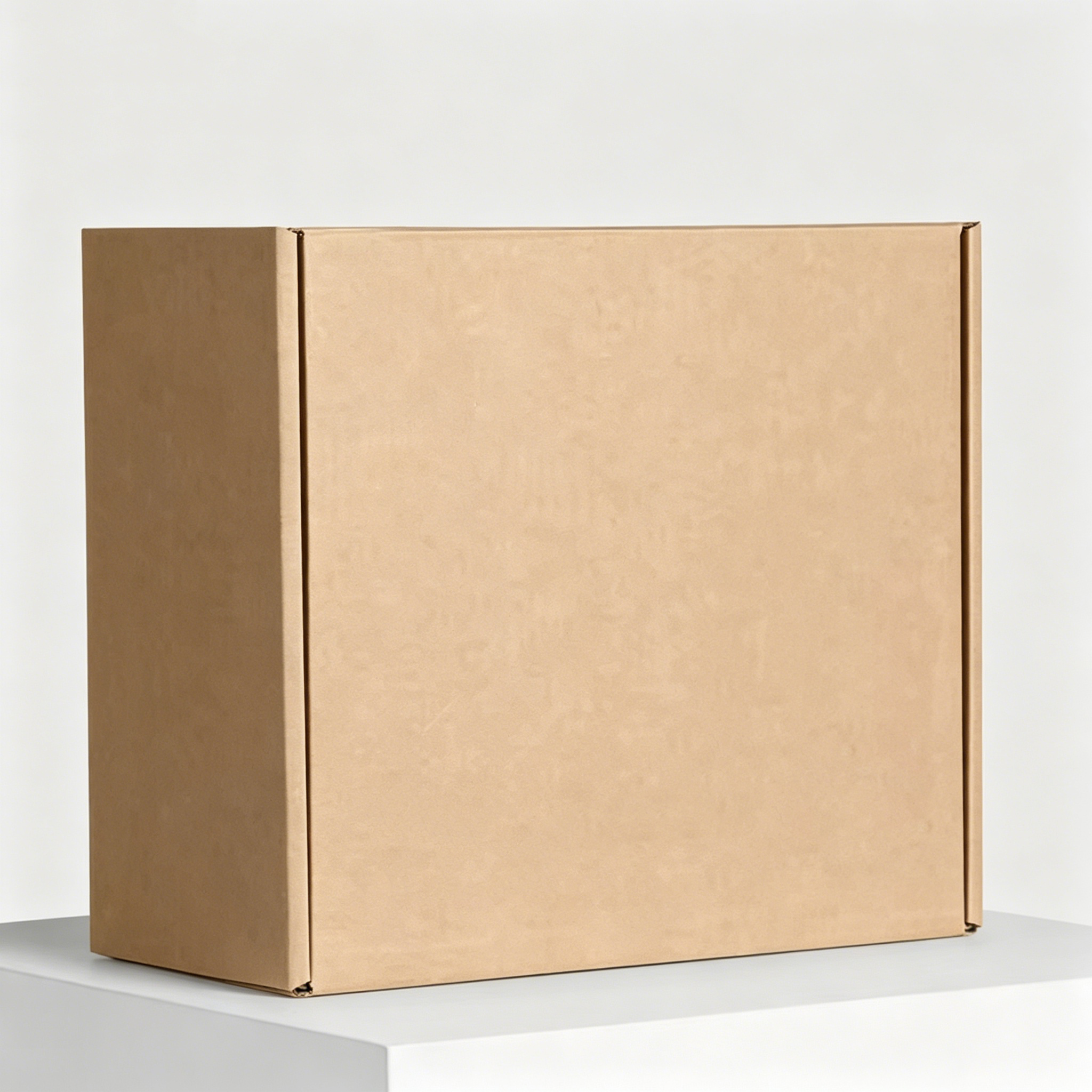 Custom Logo Eco E Flute Corrugated Cardboard Paper Large Packaging Shipping Mailer Box With White Printing