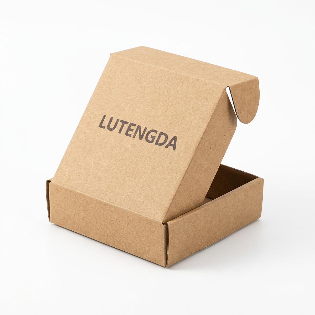 Custom Printed Embossed Glitter Sponge Lined Kraft Corrugated Mailer Box For E-commerce Shipping