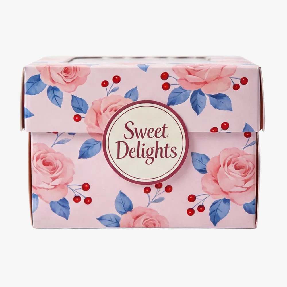 Low MOQ Custom Cardboard Window Box Printing for Cosmetic Packaging