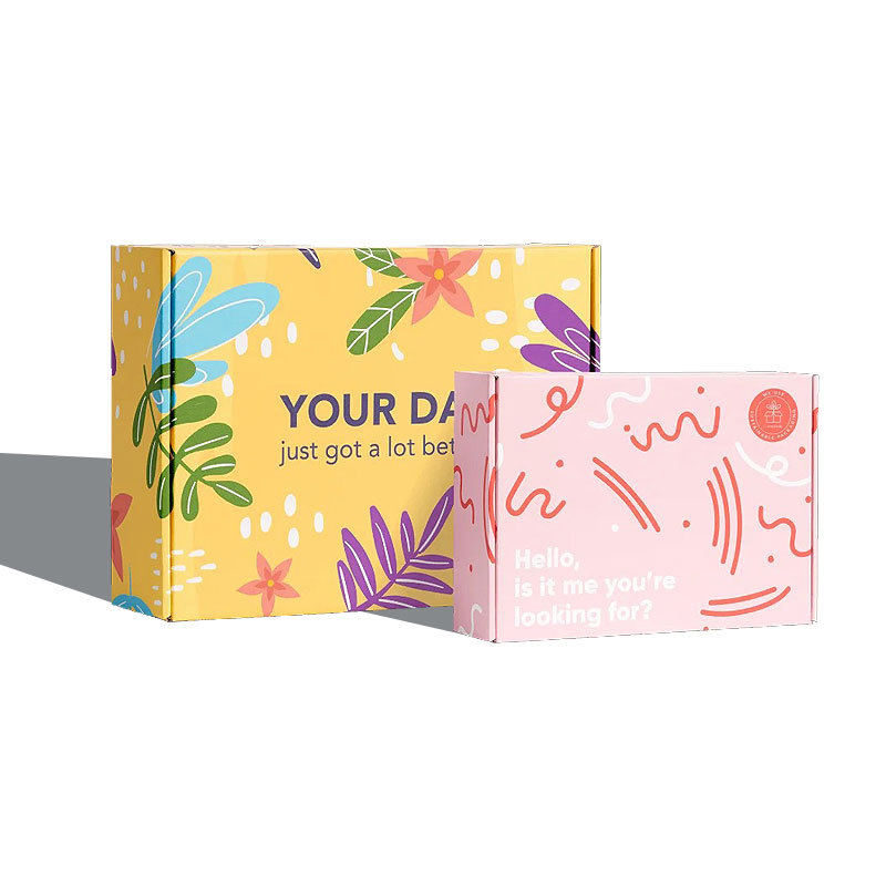 Color Printed Corrugated for Shirt Gift Box with Custom Logo Printing