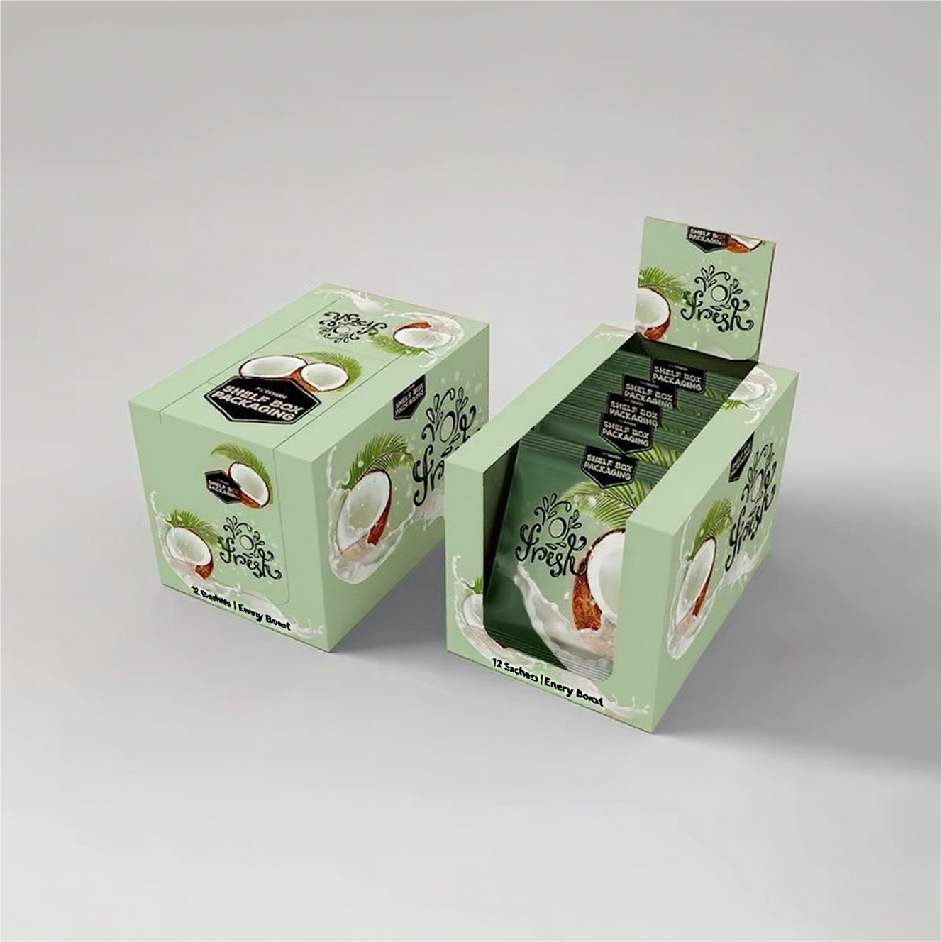 Retail Customizable Paper Display Box Full-Color Printed for Pop Snacks Cardboard Counter Free Samples Food Use Recycled