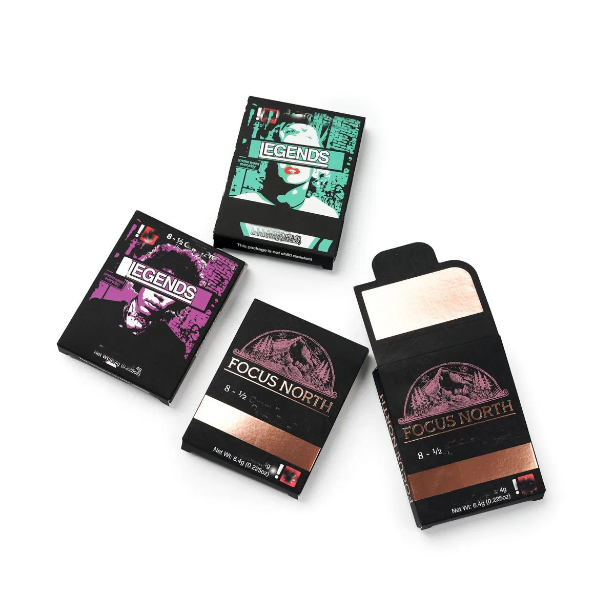 High Quality Custom Laser Paper Box Printing with Child Resistant Lock for Small Gift Packaging