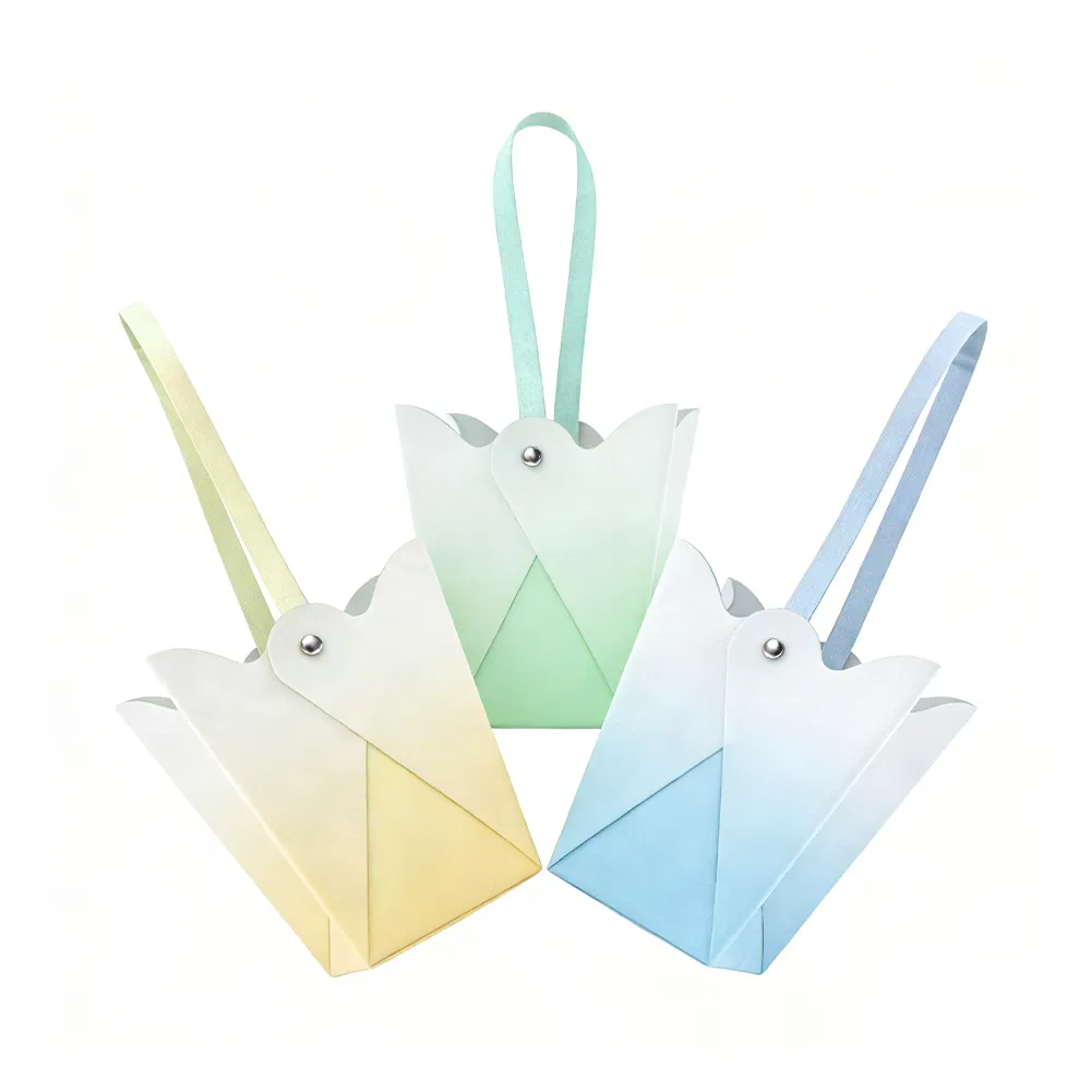 Custom Printed Flower Handbags - Eco-Friendly Promotional Gift &amp; Retail Packaging