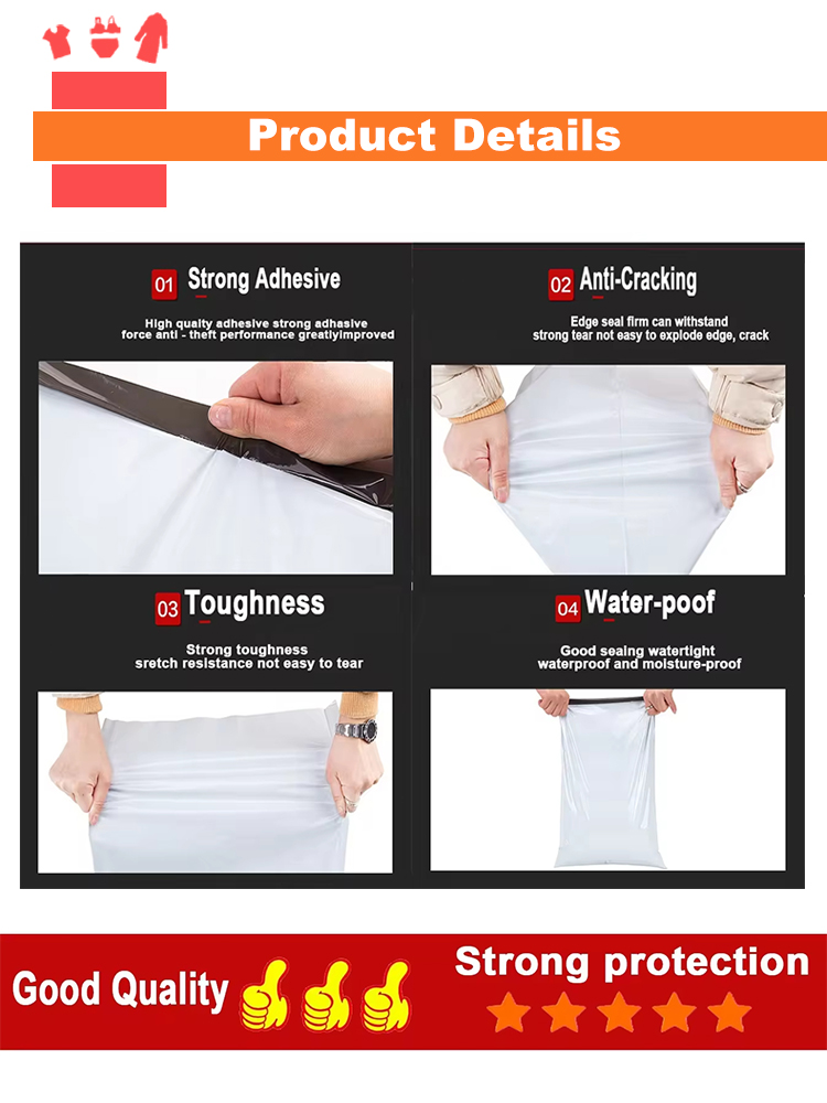 Shipping poly mailer customization options