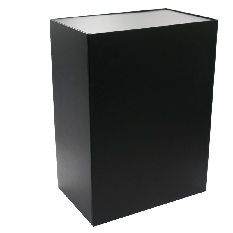 Custom Extra Large Magnetic Folding Gift Packaging Box Matte Black Rigid Paper Matt Lamination Recyclable Wedding Dresses