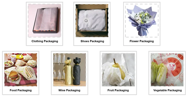 Luxury Branded Colored Printed Clothes Personalized Custom Wrapping Gold Packaging Tissue Paper Logo for Shoe Box