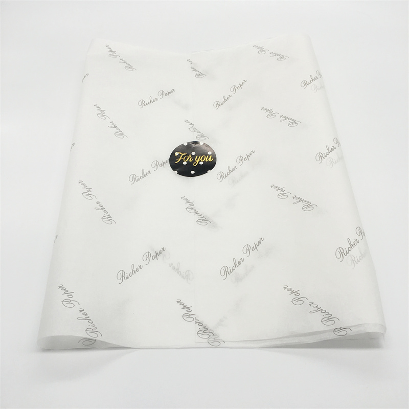 Factory High Quality 17gsm Luxury Gift Printed Wrapping Tissue Paper Packaging Gift Clothed Flower Customized