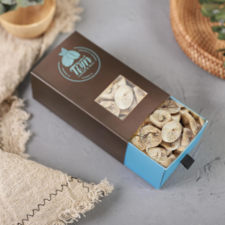 Simple Personalized Branded Creative Biodegradable Eco-Friendly Card Board Folding Square Box Sushi Potato Chips Baby Food