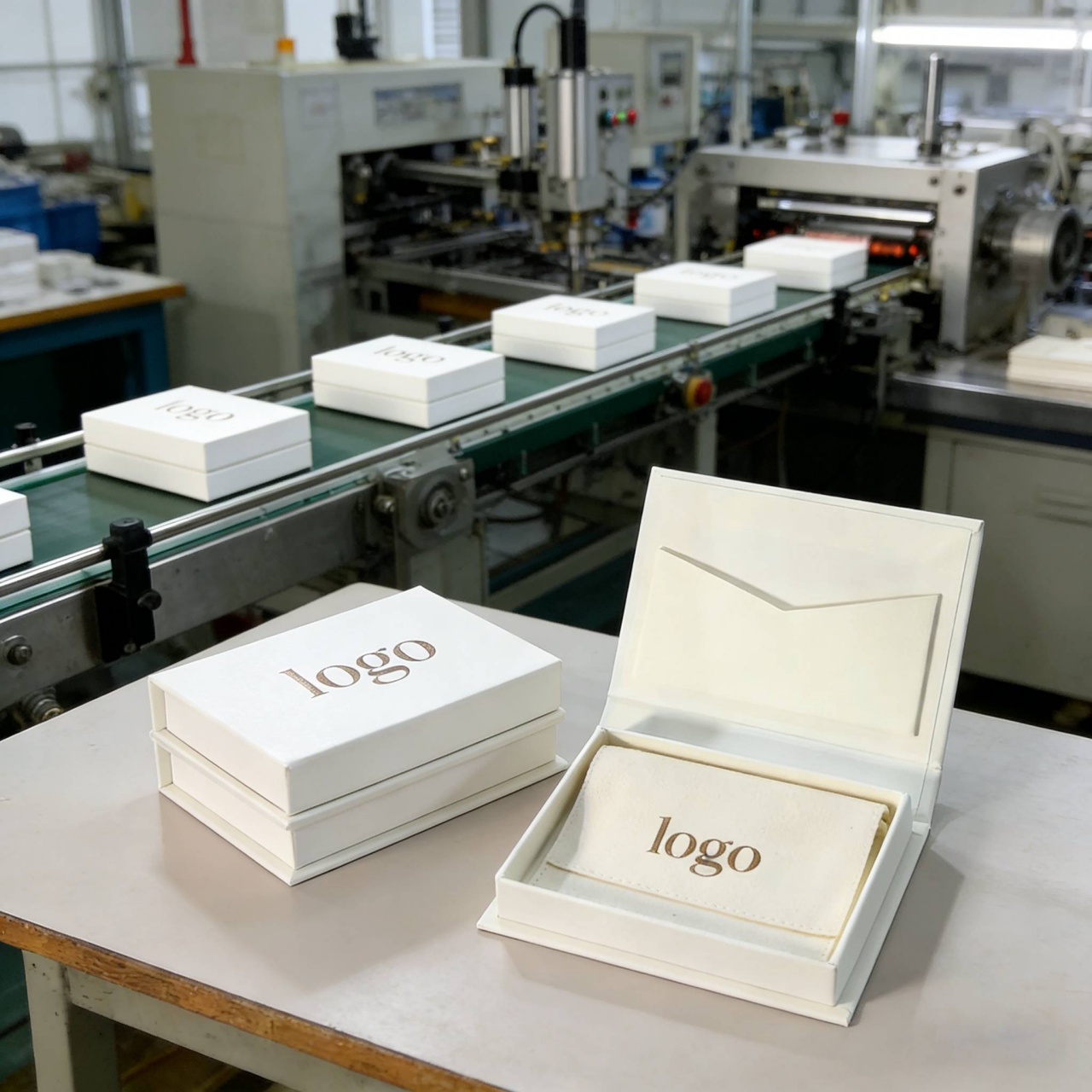Factory Luxury Magnetic Book Style Jewellery Box Set Custom Logo Eco-Friendly Cardboard Jewelry Box with Pouch for Jewelry Brand