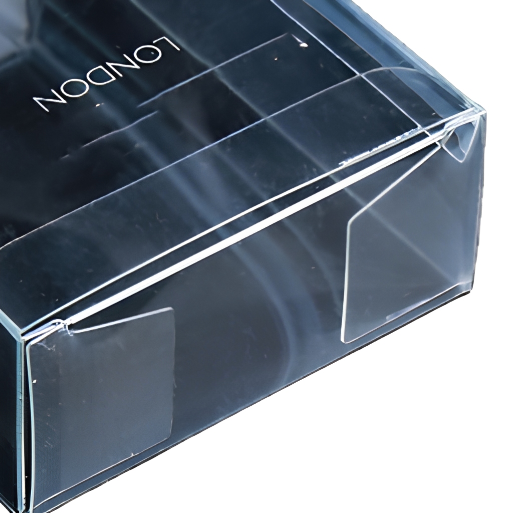 Custom Logo Printed Clear PET Plastic Folding Box Transparent Gift Packaging Retail Display Case With Euro Hanging Hole