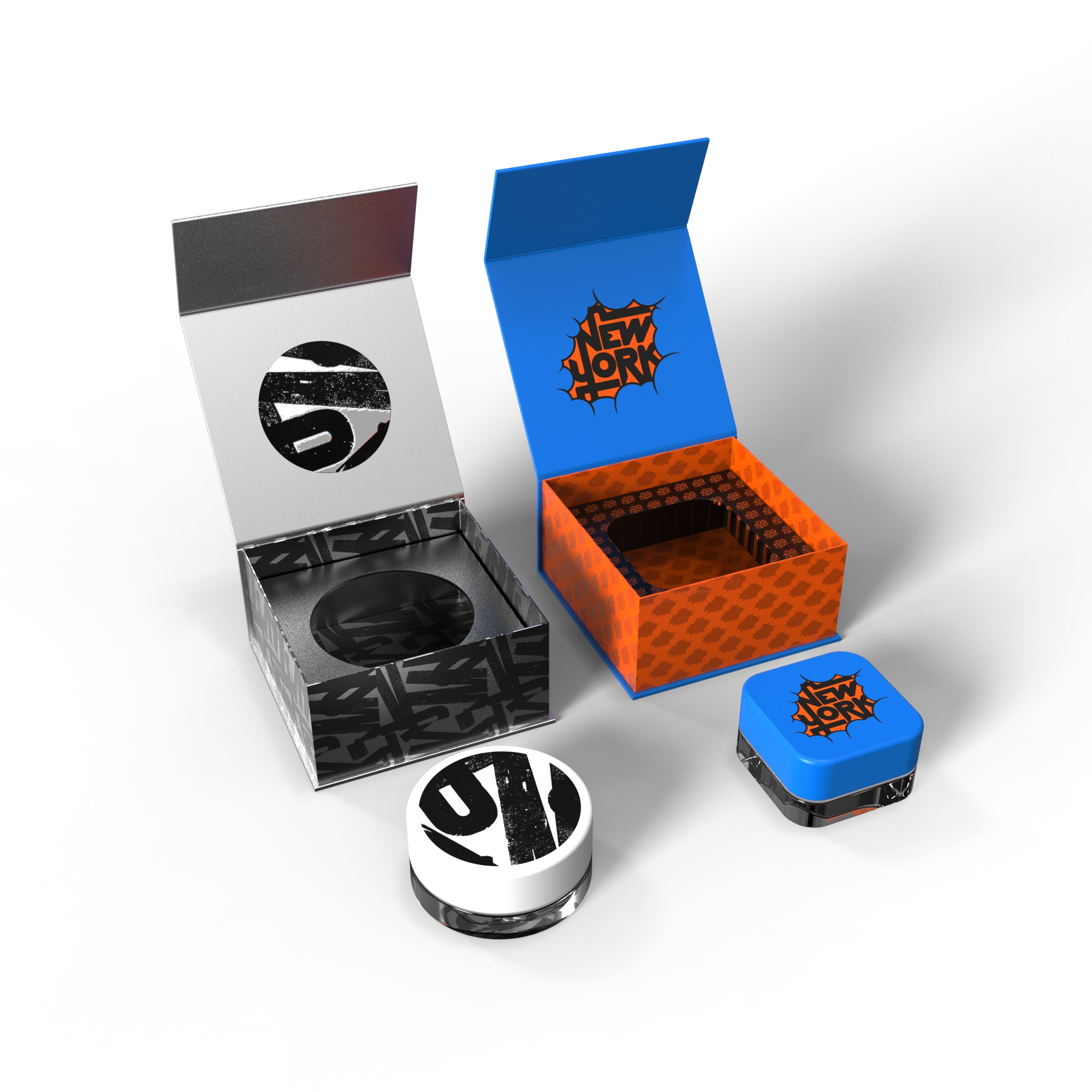 Multi Size Custom Flip Lid Top Gift Packaging Box Brand Printing Concentrate Glass Jar Paper Packaging Box